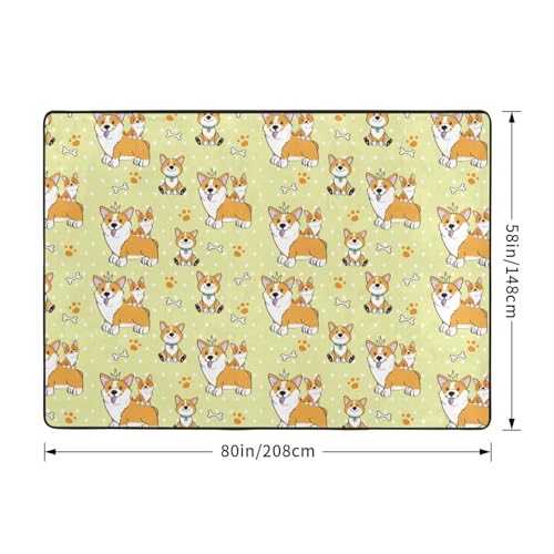 Tapis corgi lavable pour effacer les taches de chiens