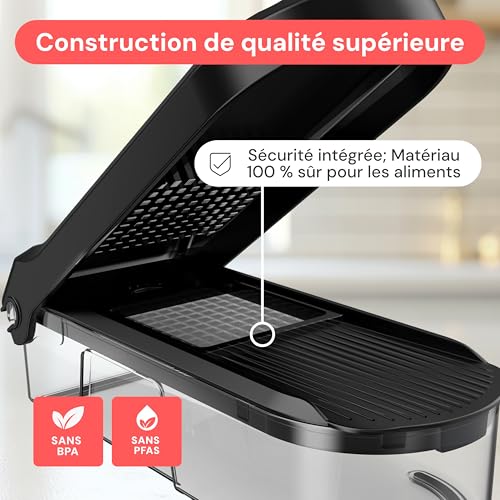 Trancheur légumes 6-en-1 lames inox avec bac Fullstar – Image 5