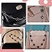 Ymapinc 2PCS Bag Chains for Handbags, Purse Chain Black Flower Crossbody Chain Bag Charms for Handbags Lobster Clasp Fastenings at Both Ends for DIY Metal Shoulder Cross Body Bag Hand Bag （36cm
