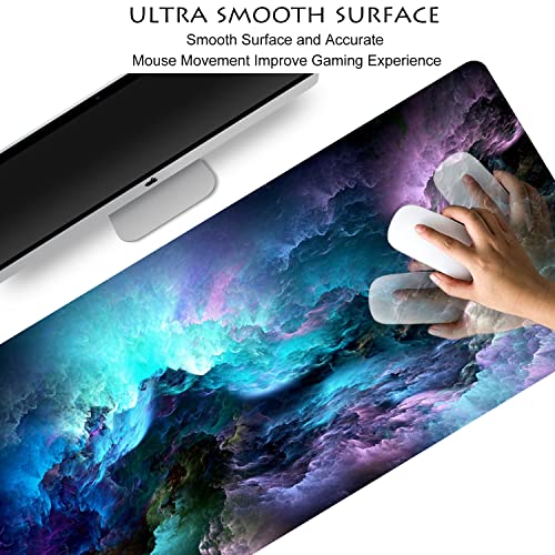 Ruifengsheng Large Mouse Pad, Big Gaming Mouse Pad With Stitched Edges, Waterproof And Non-Slip Desk Mat, Xxl Extended Keyboard Pad For Home Office Accessories (35.4×15.75×0.1 Inch, U81) #TOP2