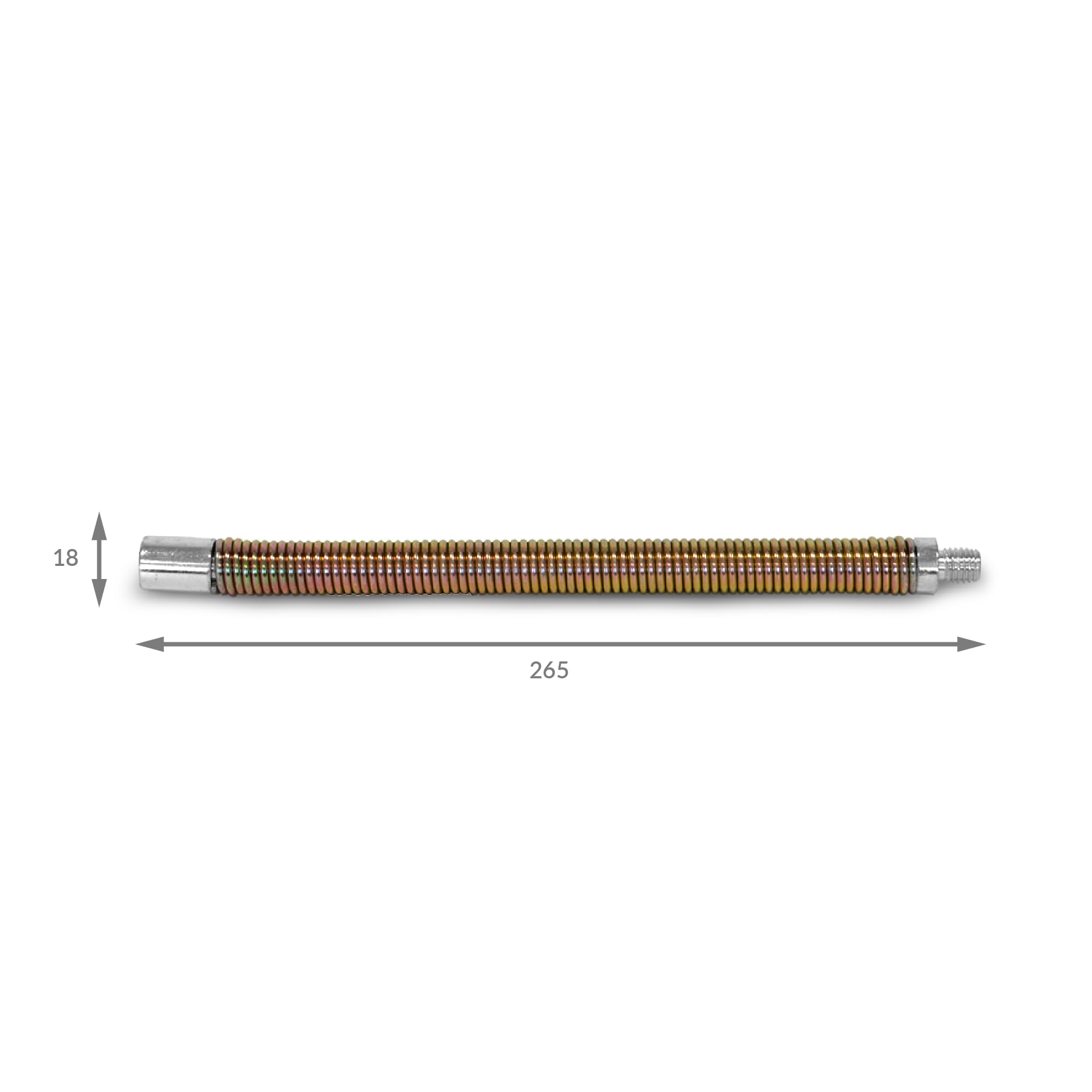Kit de ramonage Oskar avec manivelle | 1120cm (11,2m) longueur 125 mm diamètre | professionnel | Brosse hérisson