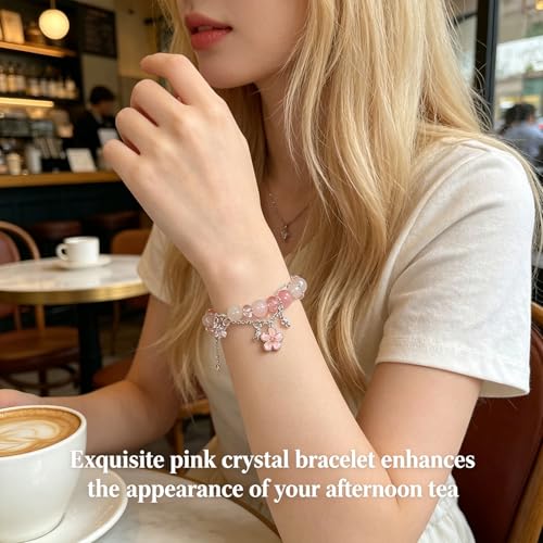 YFXXEEA 2Pcs Blue Crystal Fish Tail and Moon Blue and light pink - Image 6