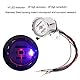 Motorrad Tachometer, 12V Universal Motorrad Kilometerzähler Tacho mit Kontrollleuchten Wasserdicht Tachometer für Boot, Auto, LKW, Marine, GPS, Kilometerzähler