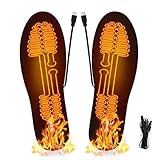 Dr.warm 3 Heating Levels Heated Insoles USB Electric Power Thermal Soles for Men and Women Winter Boots Shoes Sneaker Ice Fishing Camping