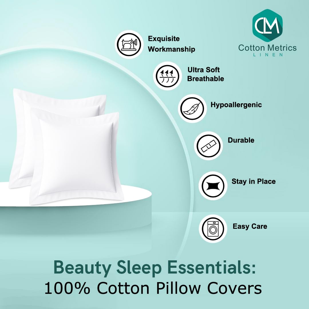 Amazon｜コットンメトリクスヘビー品質ヨーロピアンスクエアピロー