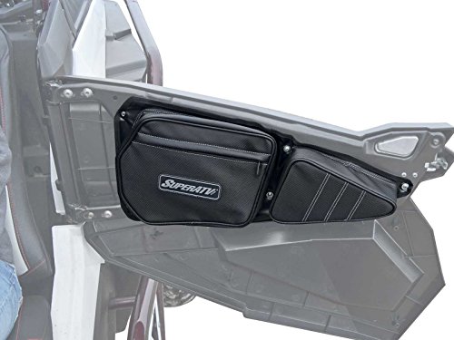 SuperATV Door Bags for Polaris RZR S 900 4 900 XP 1000 XP 4 1000 S 1000 Turbo 4 Turbo Turbo S 4 Turbo S - Driver and Passenger Sides (1 Pair) - For Use With Stock Doors