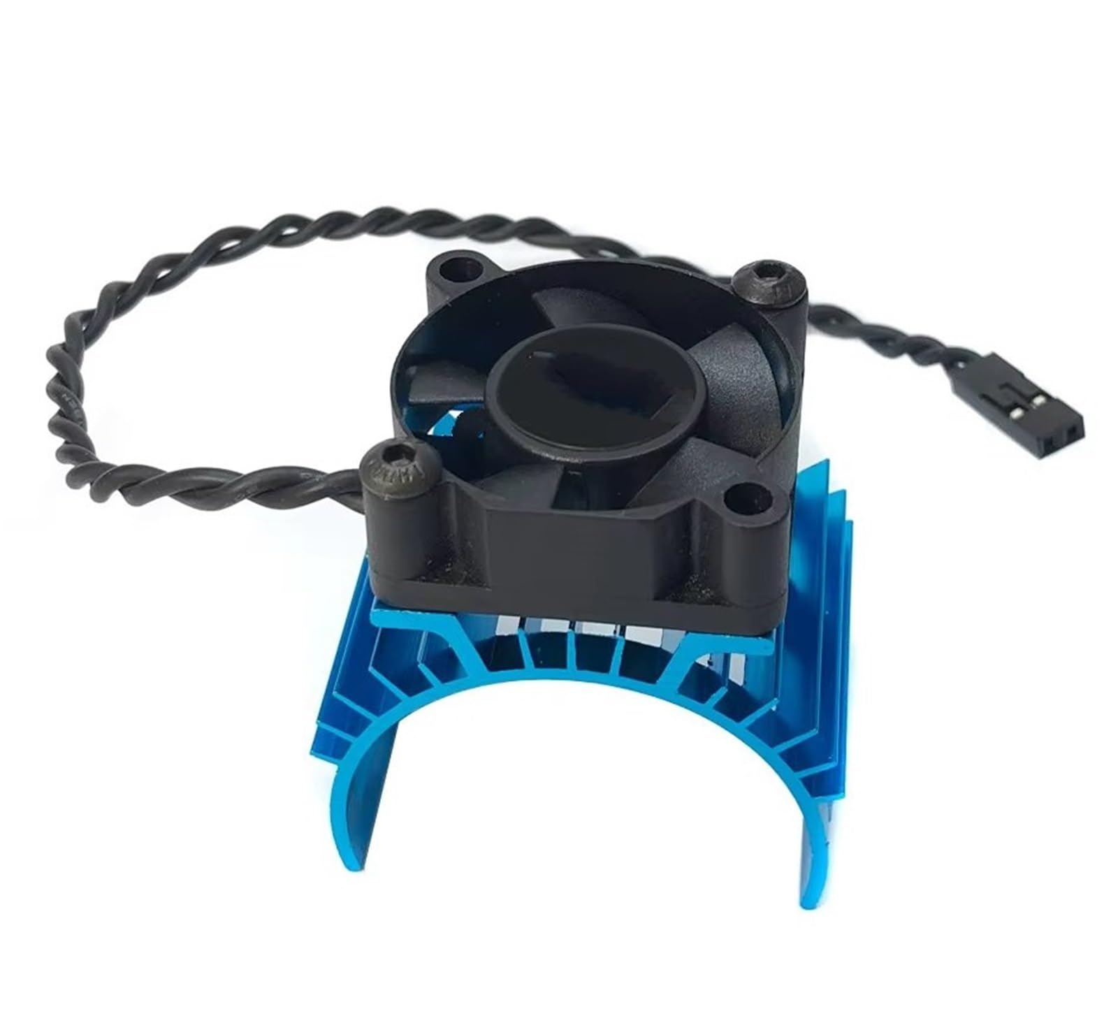 RC Upgrade Accessories for Wltoys 124017 124016 RC Car 540 550 3650 3660 3665 Brushless Electric Motor Cover HeatSink Cooling Fan Parts Refit RC Car Accessories(Blue)