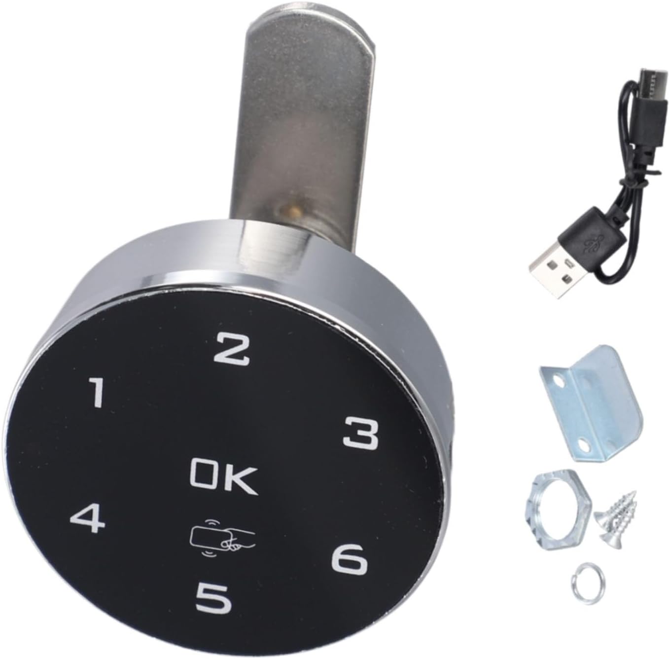 ID Induction Lock For Bathroom Cabinet Dual Unlocking Methods With Alarm Function For Enhanced Security(20mm)