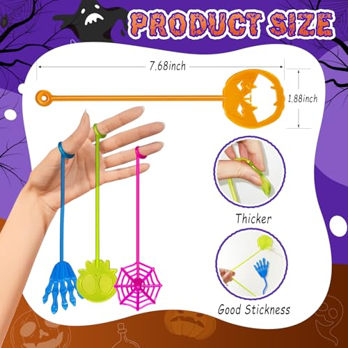 Halloween Sticky Hands Bulk 42 PCS Halloween Party Favors for Kids Toys - image 2