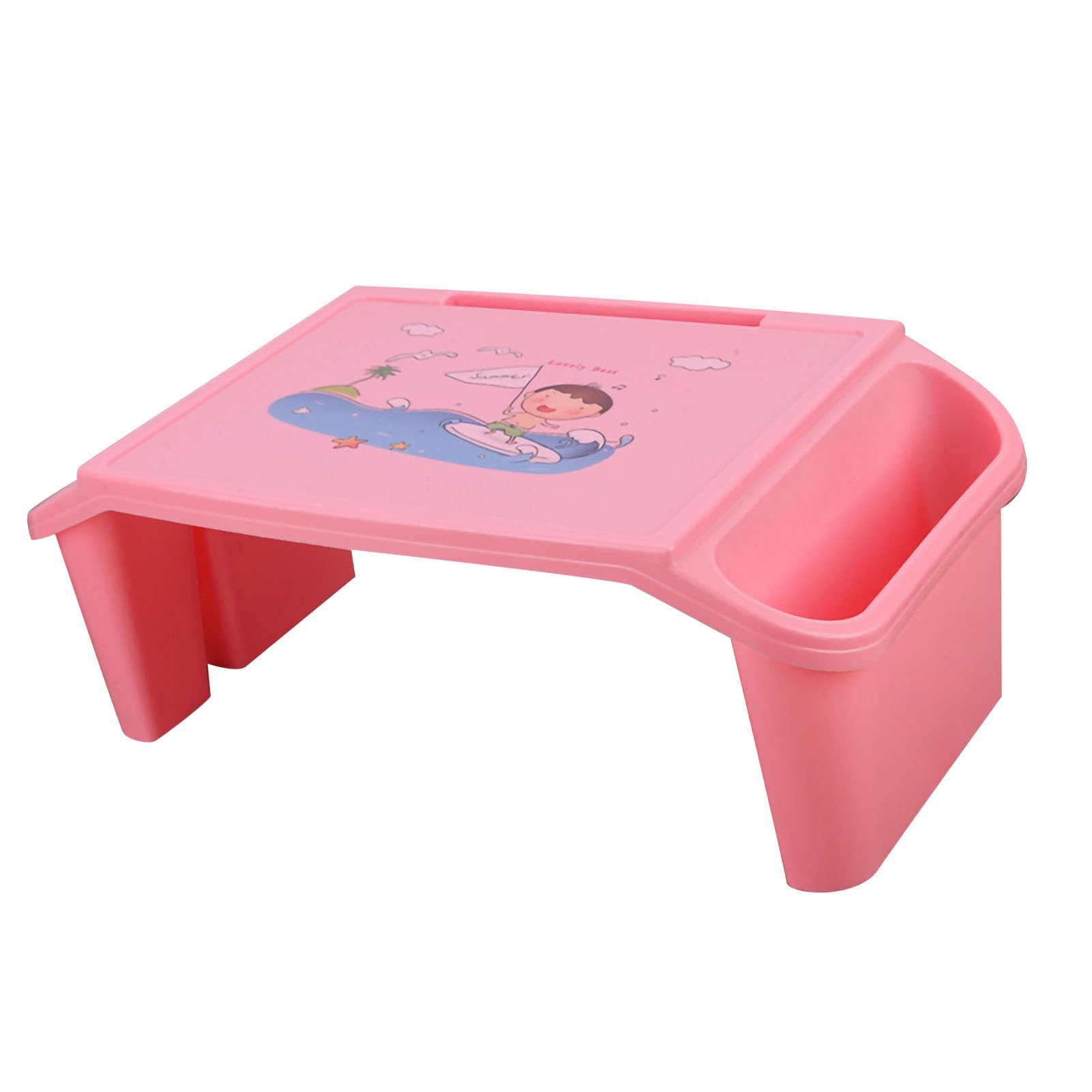 AUNMAS AUNMAS Letto per Laptop Scrivania con Bordi Lisci Design per Riporre gli Oggetti Ponte per Studenti Universitari Materiale ABS 21,3 X 10,6 X 7,5 Pollici (PINK) (PINK)