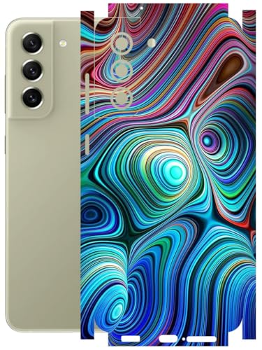 Image of AtOdds - Full Body Back Screen Guard Protector Film - Lamination Wrap Skin Sticker Compatible with Samsung Galaxy S21 FE (5G) | Scratchproof Matte Finish (Water Paint)