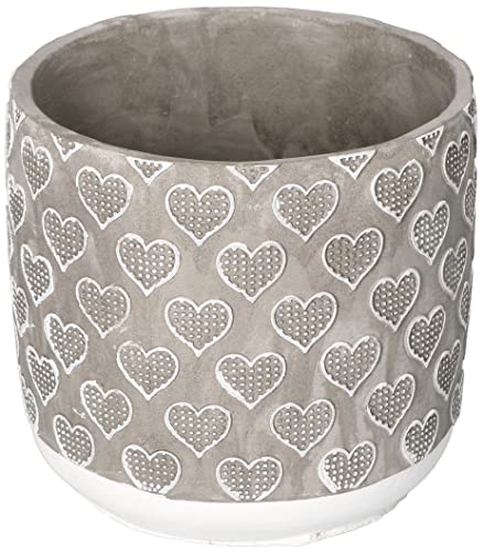 KOTARBAU® Maceta de hormigón de 13 cm, Tiesto Decorativo para Flo...