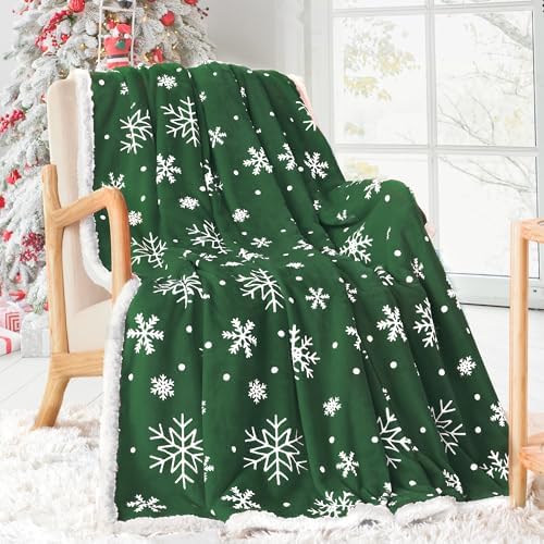 Touchat Christmas Throw Blanket, Sherpa Christmas Blankets, Fuzzy...
