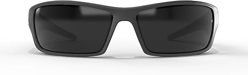 Vista 9 de Edge Eyewear TSRAP218 Reclus lentes de protección negras con lentes espejados azules de precisión, polarizados Lentes polarizadas Aqua Precision