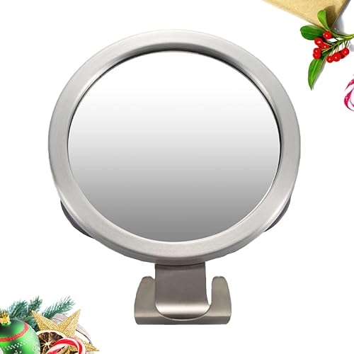 Miniatura 7 de Zerodeko 1 espejo de ducha con gancho, espejo de hogar sin niebla, espejo de maquillaje para baño y armario de baño