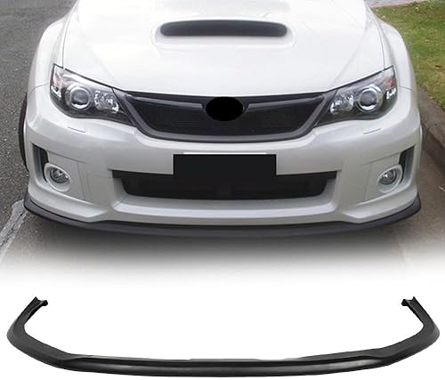 IKON MOTORSPORTS, 2012 y 2013 - Borde de parachoques delantero compatible con Subaru Impreza WRX STI 2011-2014, estilo CS1, color negro