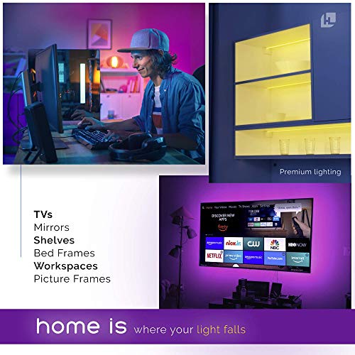 Hitlights 32.8Ft Led Strip Lights, Rgb 5050 Color Changing Led Light Kit Ultra Brighter 300Leds Flexible Light Strips With Rf Remote And Ul Power Supply For Home Room Party Tv Bedroom #TOP7