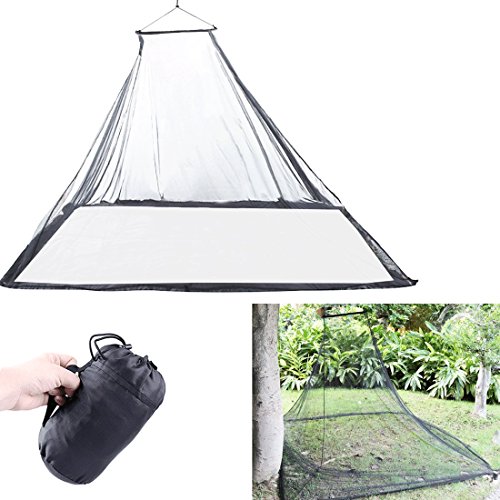 Preisvergleich Produktbild Magarrow Outdoors Moskitonetz für Doppelbett Leichtes Moskitonetze Wandern Camping Klettern Leichtgewicht mit Tragetasche (Schwarz)