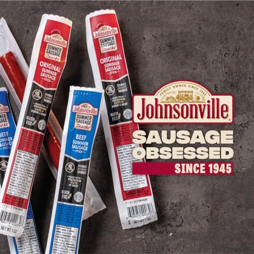 Johnsonville Original Summer Sausage Sticks, 1-ounce (24-count) - Meat Snack from the #1 sausage brand in the U.S, made with premium cuts of meat, naturally smoked, good source of protein - Thumbnail 4