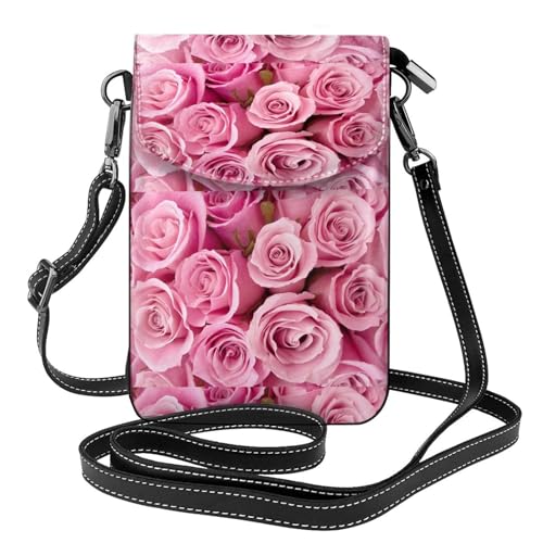 Petit sac bandoulière rose pour emporter votre téléphone et cartes sans encombre