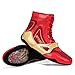 SDEQA Mens Wrestling Boxing Shoes Anti-Slip Breathable Weightlifting Bodybuilding Boots Fashion Fitness Trainers,Red,7