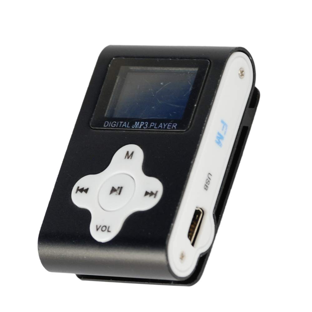 Mini Lettore MP3 32GB Con Display LCD, Cuffie E Cavo USB - Colore Nero