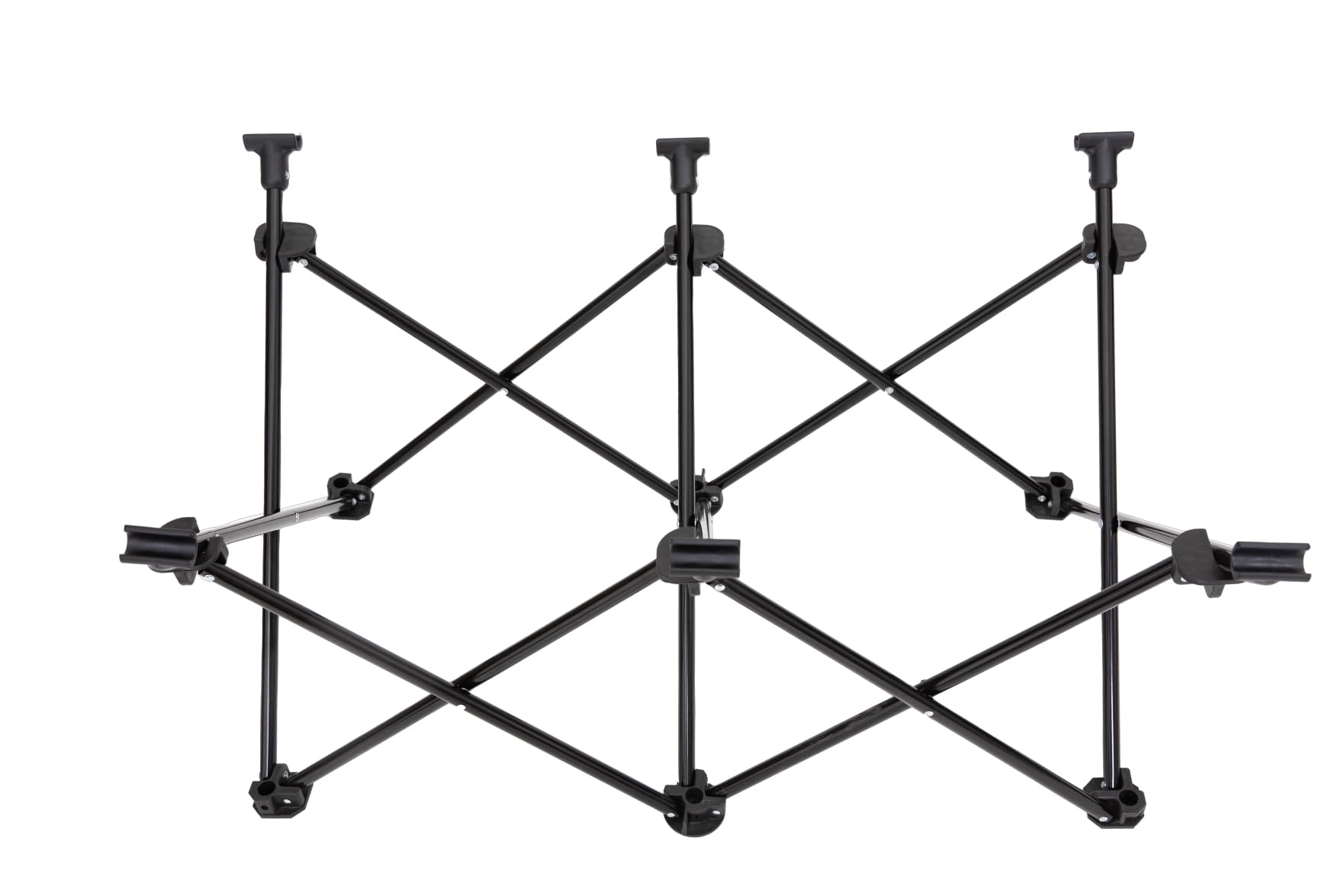 KingCamp Erhöhtes Hundebett Hundeliege Outdoor Haustierbett Haustierliege Atmungsaktivem Mesh & Wildledermatte & Rutschfesten Füßen für Reisen Garten Outdoor Indoor, Schwarz 121 × 68 × 30 cm