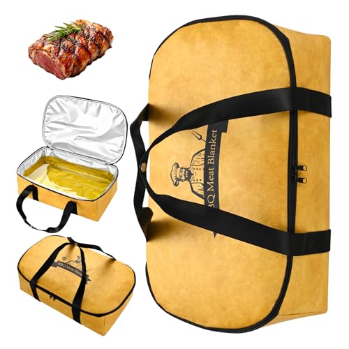 BBQ Blanket for Resting Meat Meat Resting Blanket for Grilling Accessories Reusable Smoker Grilling Meat Insulated Resting Bag BBQ Accessories for Large Brisket Gifts for Men & Dad