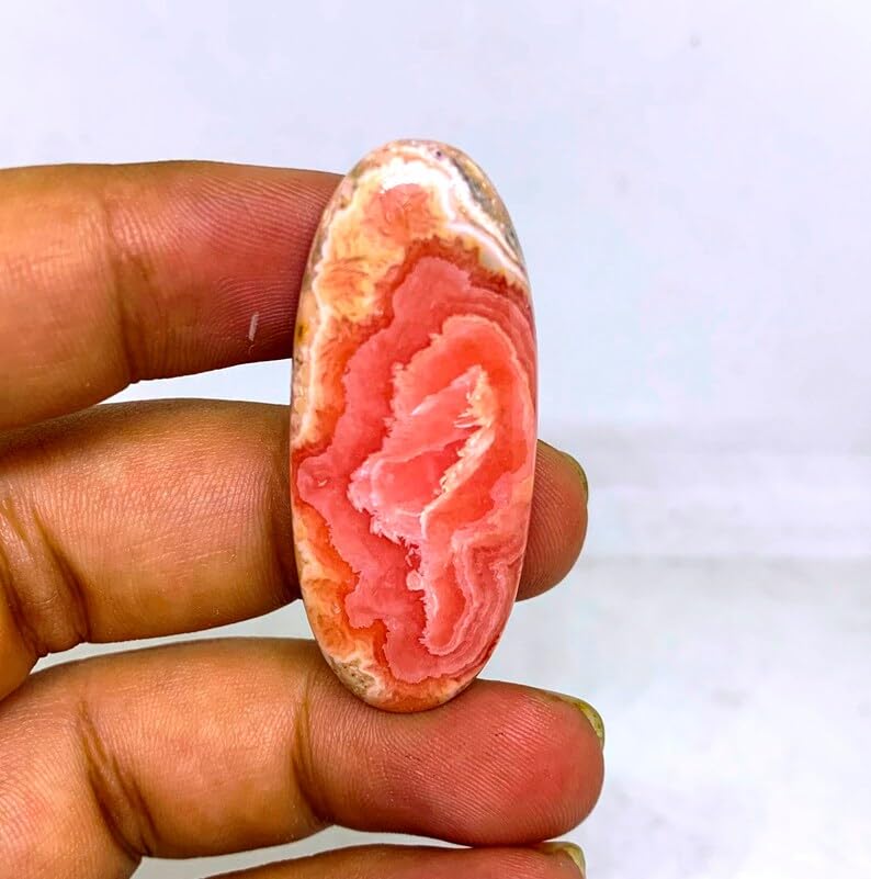 Rhodochrosite naturelle cabochon parfait pour remplacer vos pierres cassées