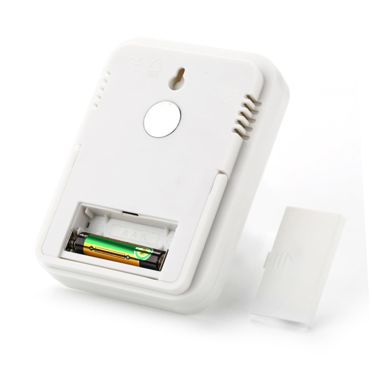 Igrometro Digitale Termometro Ambiente Bianco Abs Lcd | Registra Massimi, Intervallo Umidità 10%–99%, Alimentazione Aaa Non Inclusa