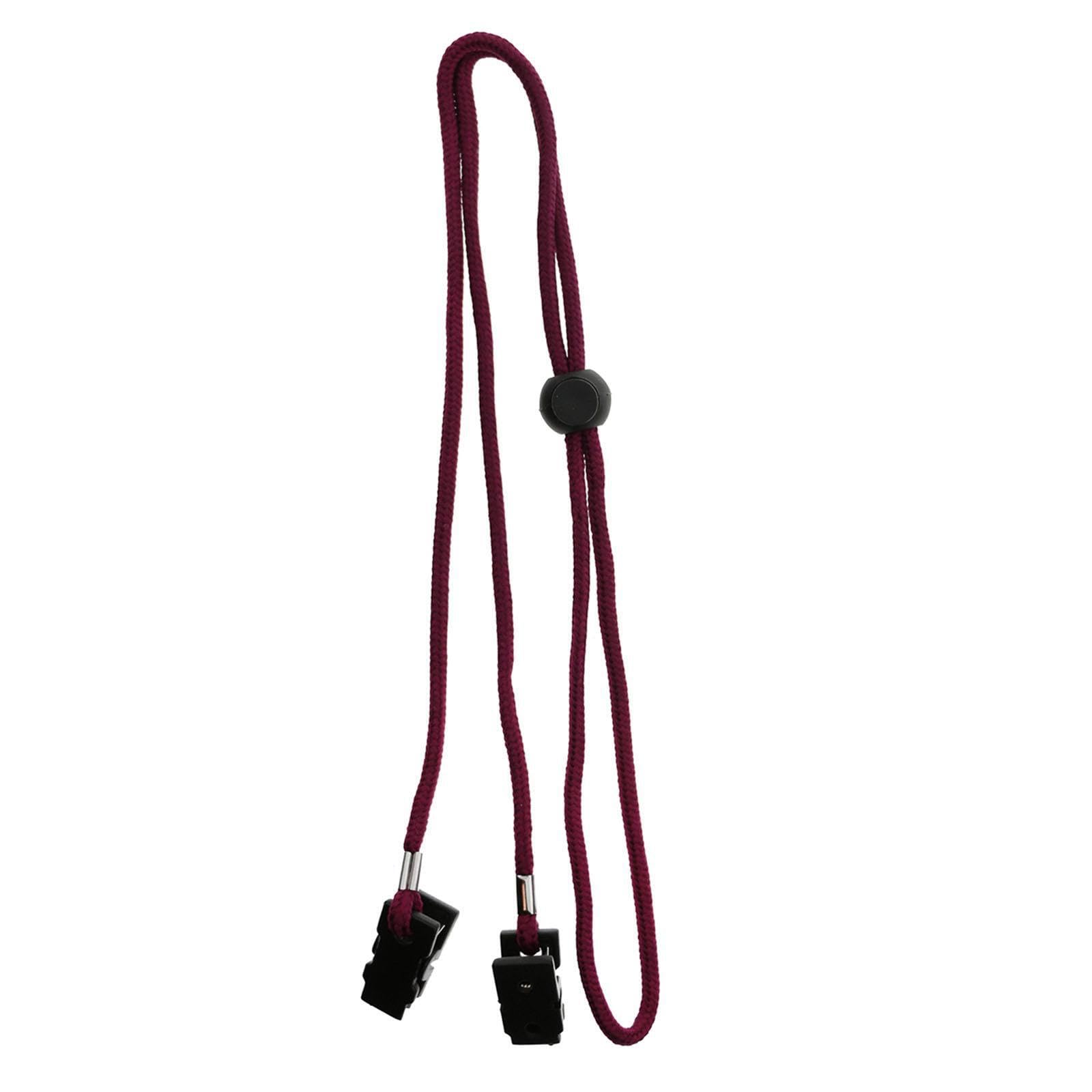 AMSLSIU Lanyard Clip Dining Clothing Protector Adult Home Key Accessory Ensuring Stain Free Attire While Enjoying Epicurean Delights Napkin Clip Napkin Bib, Dark Red, 85cm