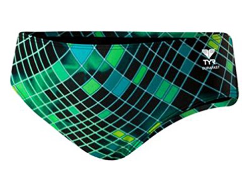 TYR SPORT Men's Disco Inferno All Over Racer Swimsuit