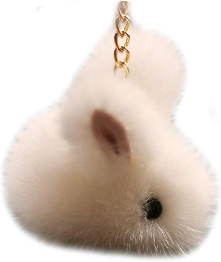 MIU MIU ファーキーホルダー ウサギミラーチャーム　美品 MIU MIU ファーキーホルダー ウサギミラーチャーム 美品 miumiu ウサギ