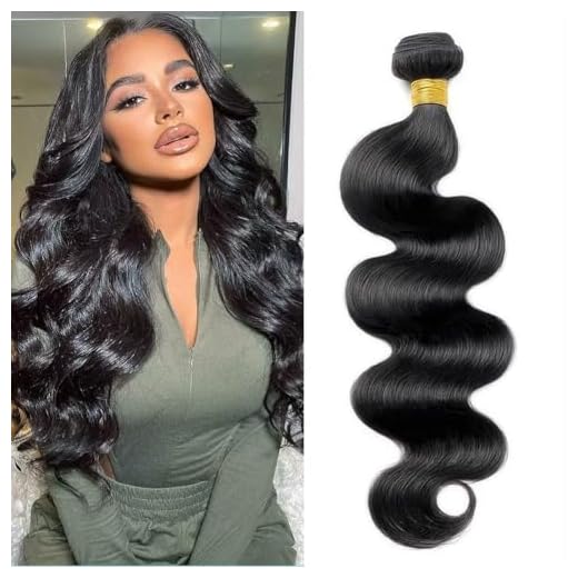 Ladiary Tissage Bresilien en lot 100% Meches Cheveux Naturel Brésilienne Body Wave Hair Bundles Tissage Naturel Couleur 1 faisceaux 22 pouce