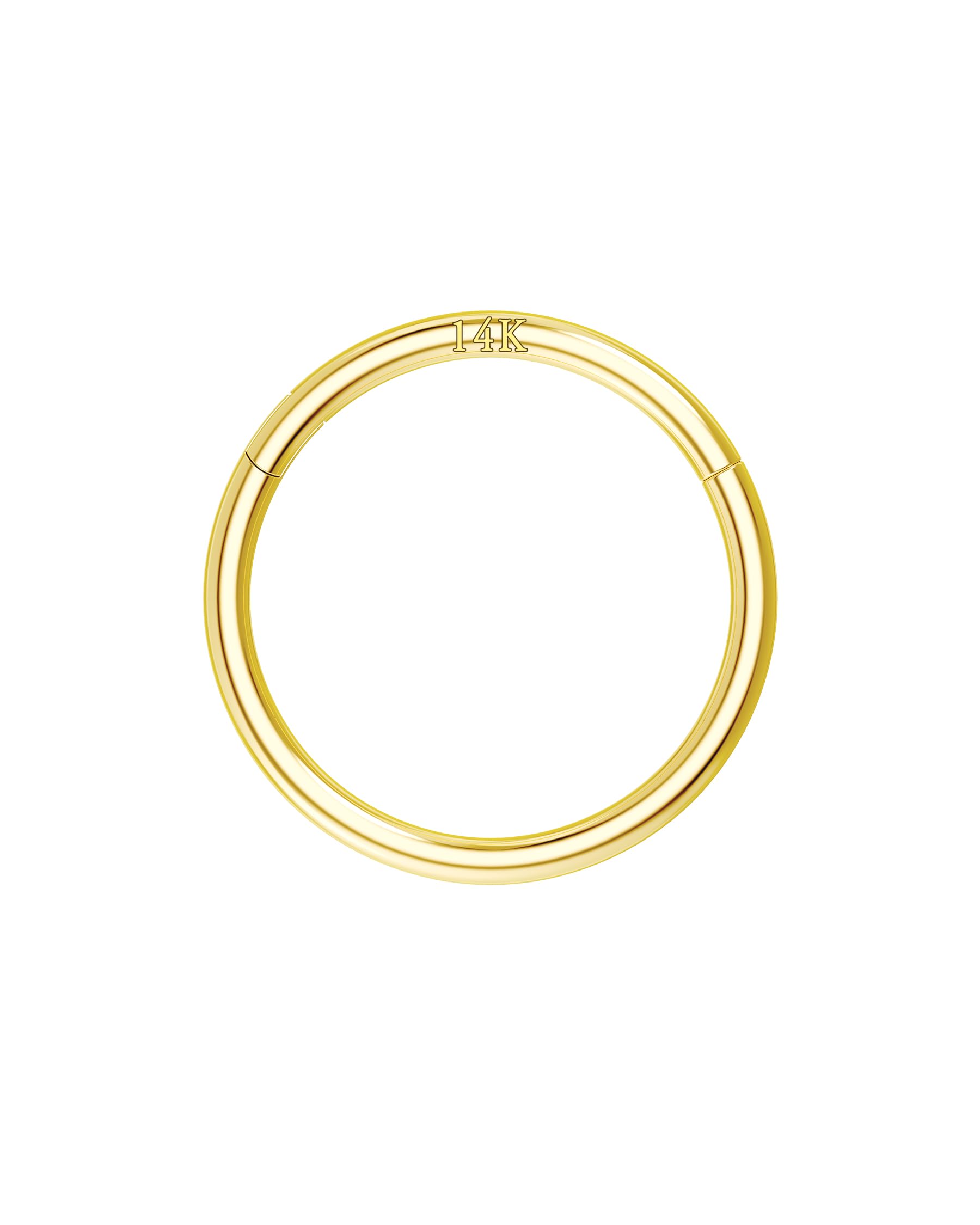 OUFER Body Piercing Nose Ring Hoop 20G Nose Ring Hinged Segment Helix Lip Rings Thin Nose Hoop Piercing Gold Cartilage Daith Rook Tragus Conch Earrings Jewellery