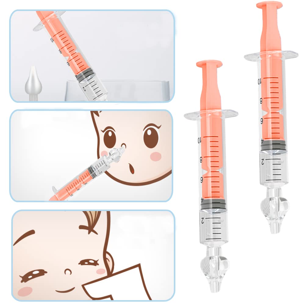 Mouche-bébé Portable Irrigateur Nasal 10ml avec Embout en Silicone Nettoyable Réutilisable