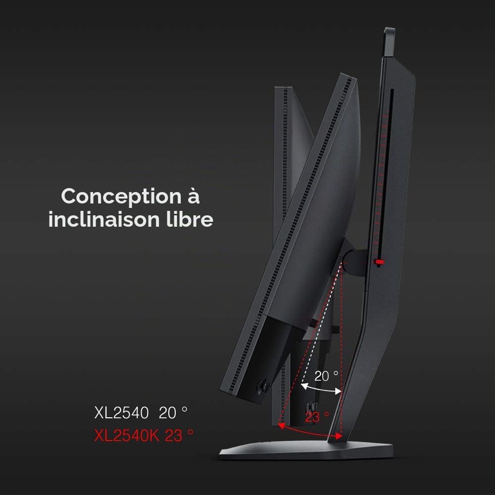 BenQ Zowie XL2540K Écran Gaming, 24 Pouces, 240Hz, TN Rapide, 1080p, HDMI 2.0 X3, DisplayPort, XL Setting to Share, réglage Hauteur Fluide, Progamer Base
