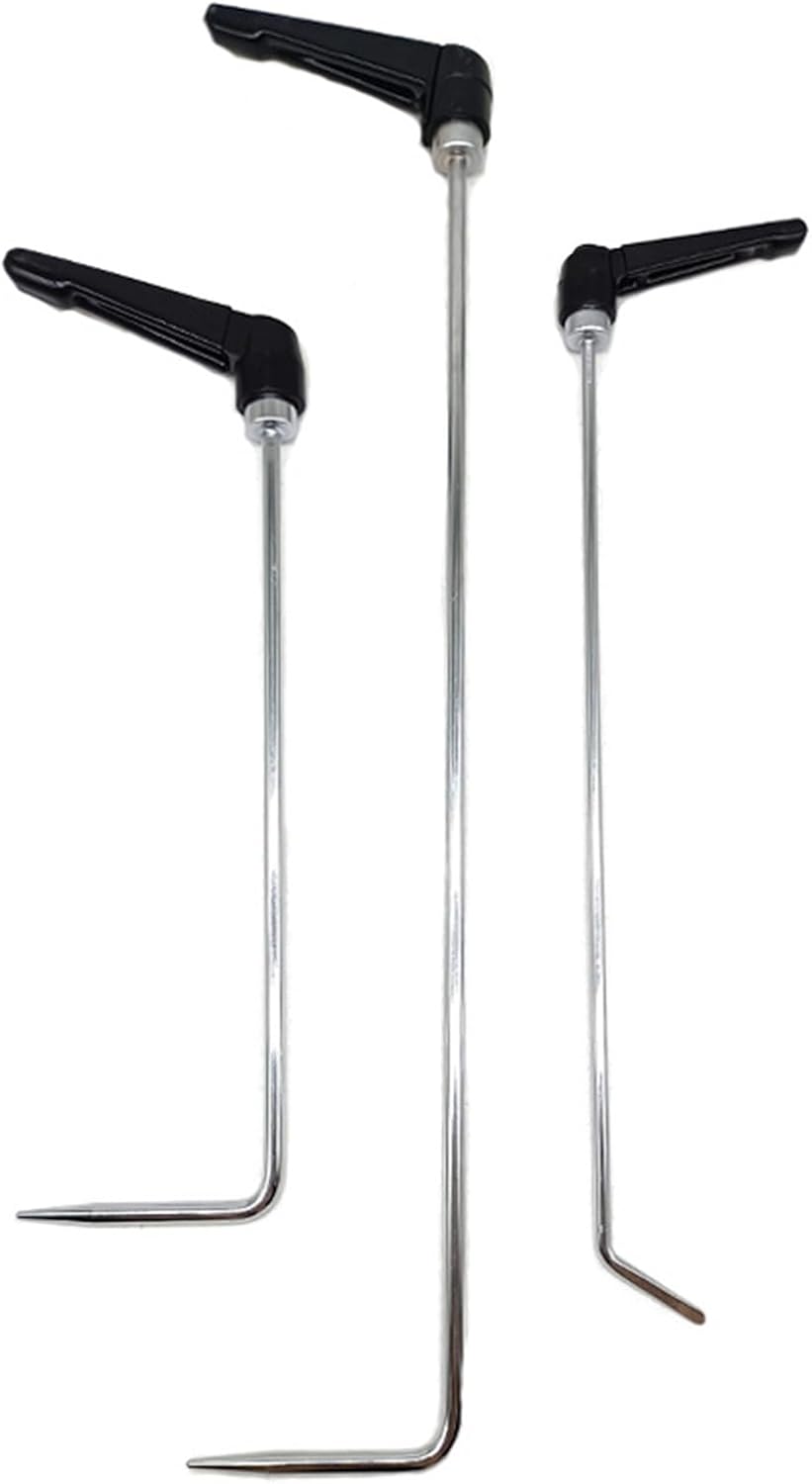 3pcs Rotatable Car Dent Repair Rod Hooks Professional Body Door Dent Removal Tool Dents Repair Rotating Hook