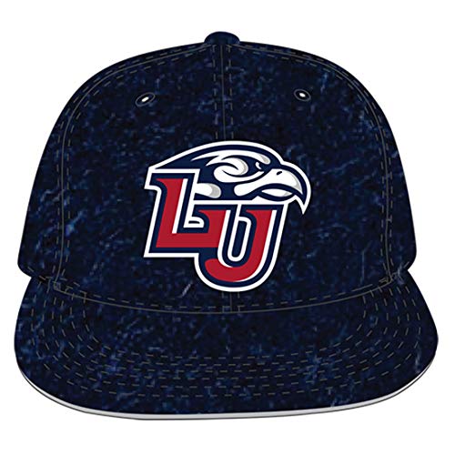 Liberty Flames NCAA College Velvet Snapback Hat, Navy