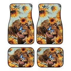 Highland Cow Sunflowers