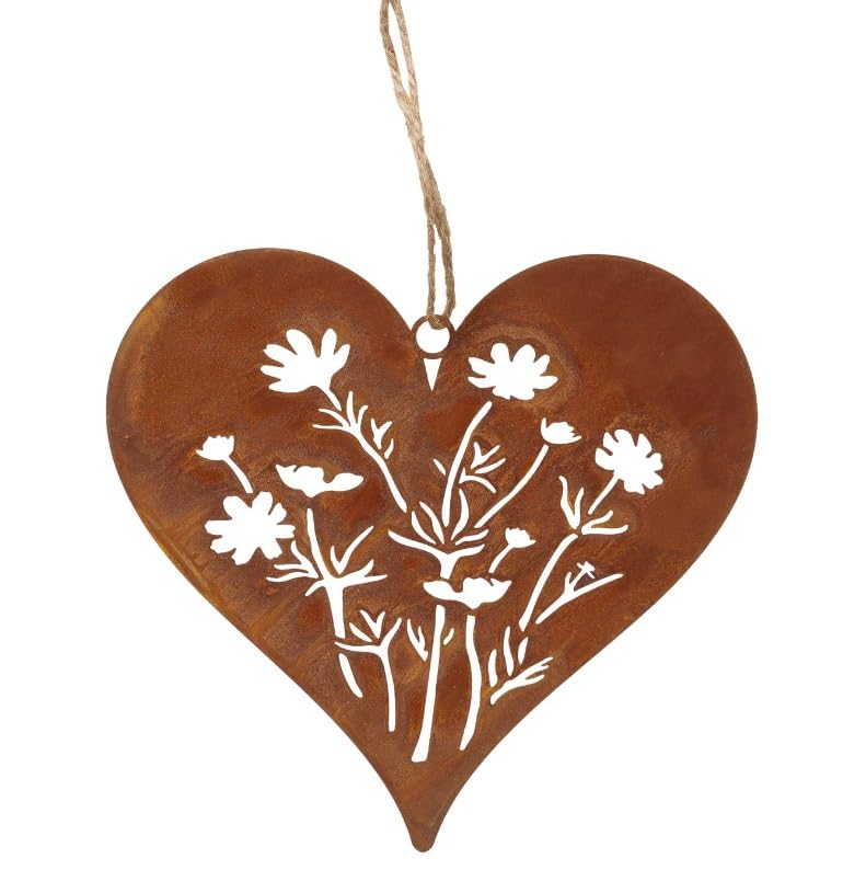 Metallherz Garten 2024 +++ gartendekowelt.de