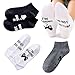 Produktbild Kungfu Mall 3 Paar Novelty Herren Damen Socken"Do Not Disturb,I'm Gaming", Knöchelsocken mit kreativen Buchstaben, Baumwolle, tolles Weihnachtsgeschenk für Spielliebhaber (Schwarz, Weiß, Grau)