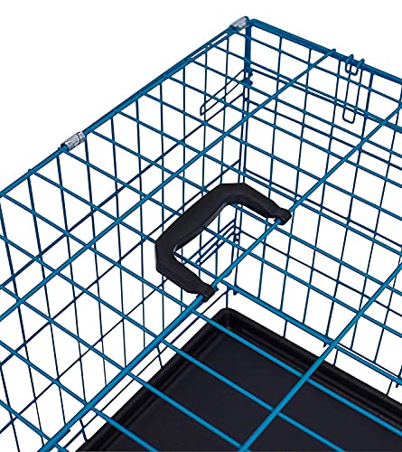 Image of Dog Trust Dog cage Double Door with Removable Tray Extra Large Suitable Breeds (36 inch Blue cage)