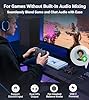 Cubilux AM-J5 Mix Amp for XBOX PC Switch, Discord Game Audio Mixer 2 In 2 Out - Mix Gameplay Audio (Gaming Console/Controller) and Voice Chat, Independent Game/Voice Balance