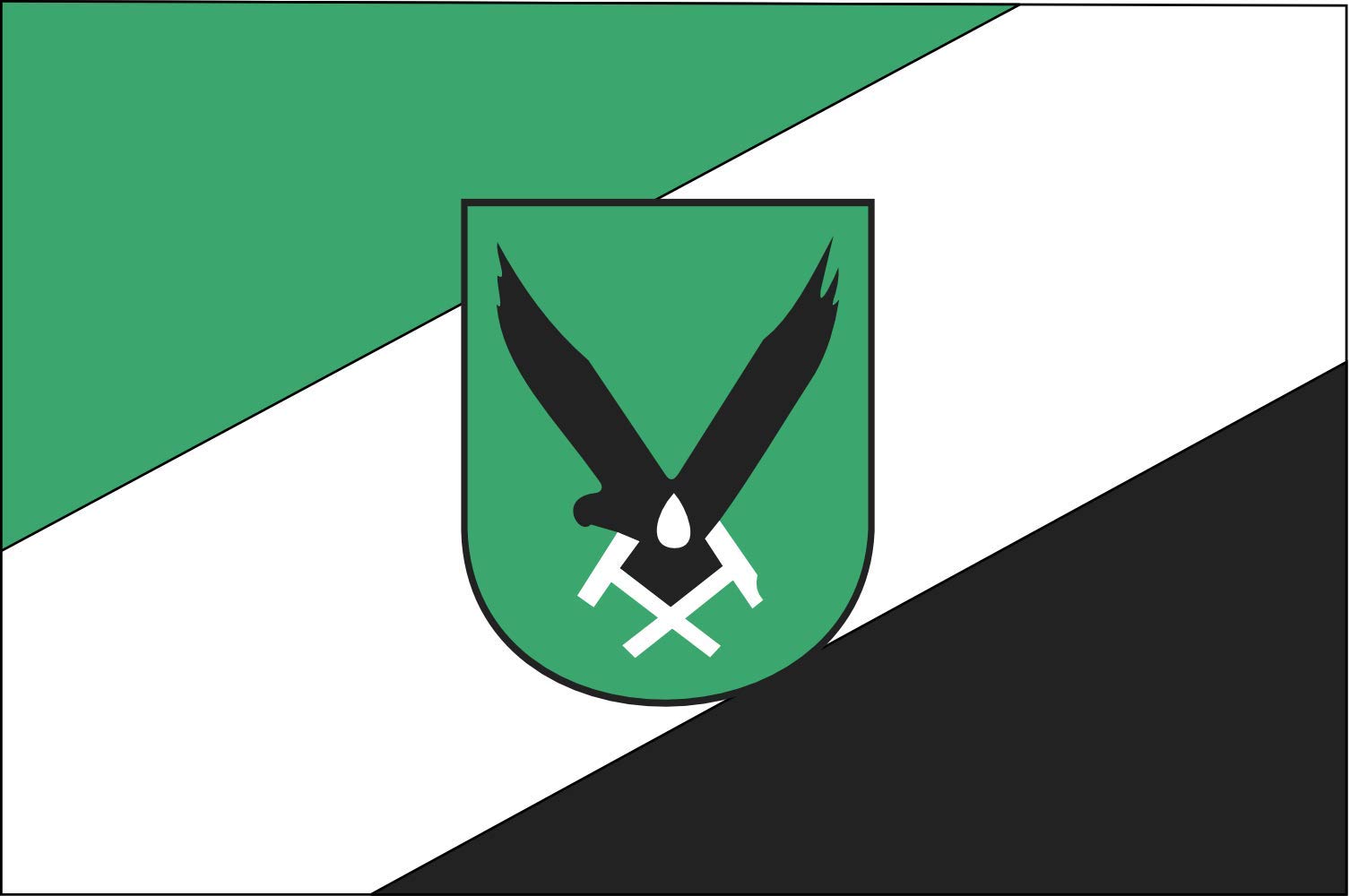 Flaga Jastrzębie Zdrój drapeau paysage grand format haute résistance