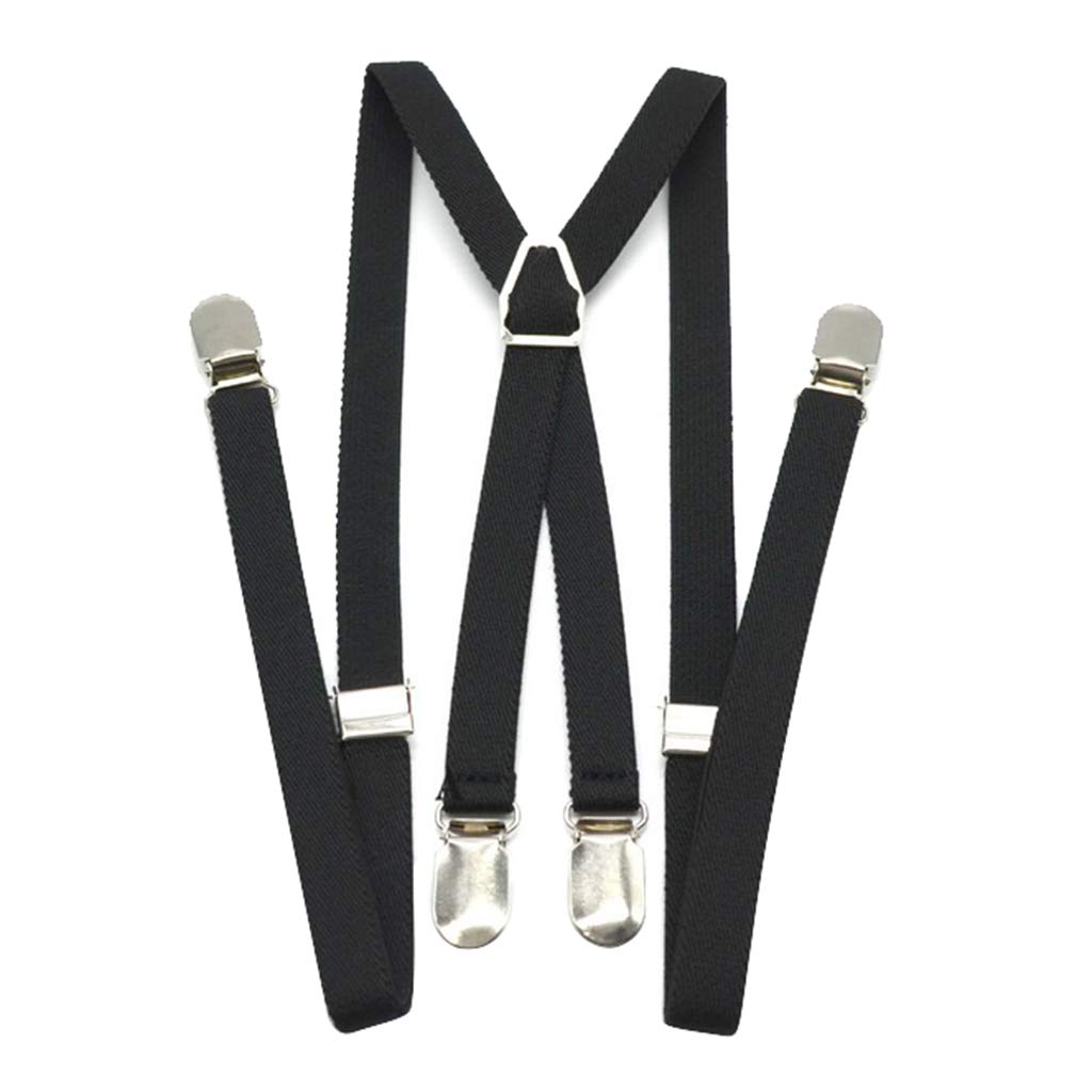 evalue Men X Back Suspender Adjustable Strap Non-slip 4 Clips Trousers Pants Braces-picture-43