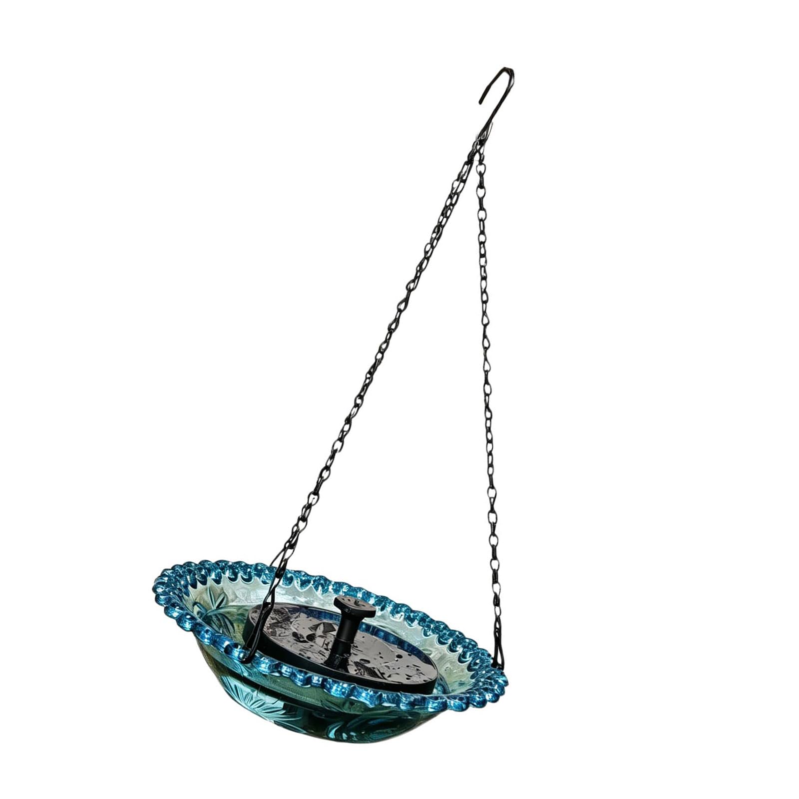 Solar Bird Baths Hangable Shower Bowl Fountain for Bath with Water Pumping Birdbath for Outdoor Garden Bath Solar