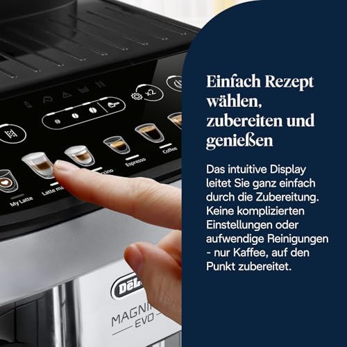 De'Longhi Magnifica Evo - Kaffeevollautomat 7 Getränke Silber-Schwarz – Ansicht 5