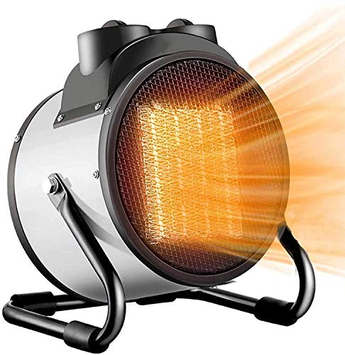 Heizpilz, tragbare elektrische Heizung PTC-Keramik-Heizlüfter, 2 Heizstufen mit justierbarem Thermostat und Überhitzungsschutz, Außengewächshaus