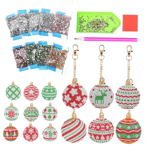 Porte-clés diamant de Noël YOSADIER pour décorer vos clés et sacs de fête